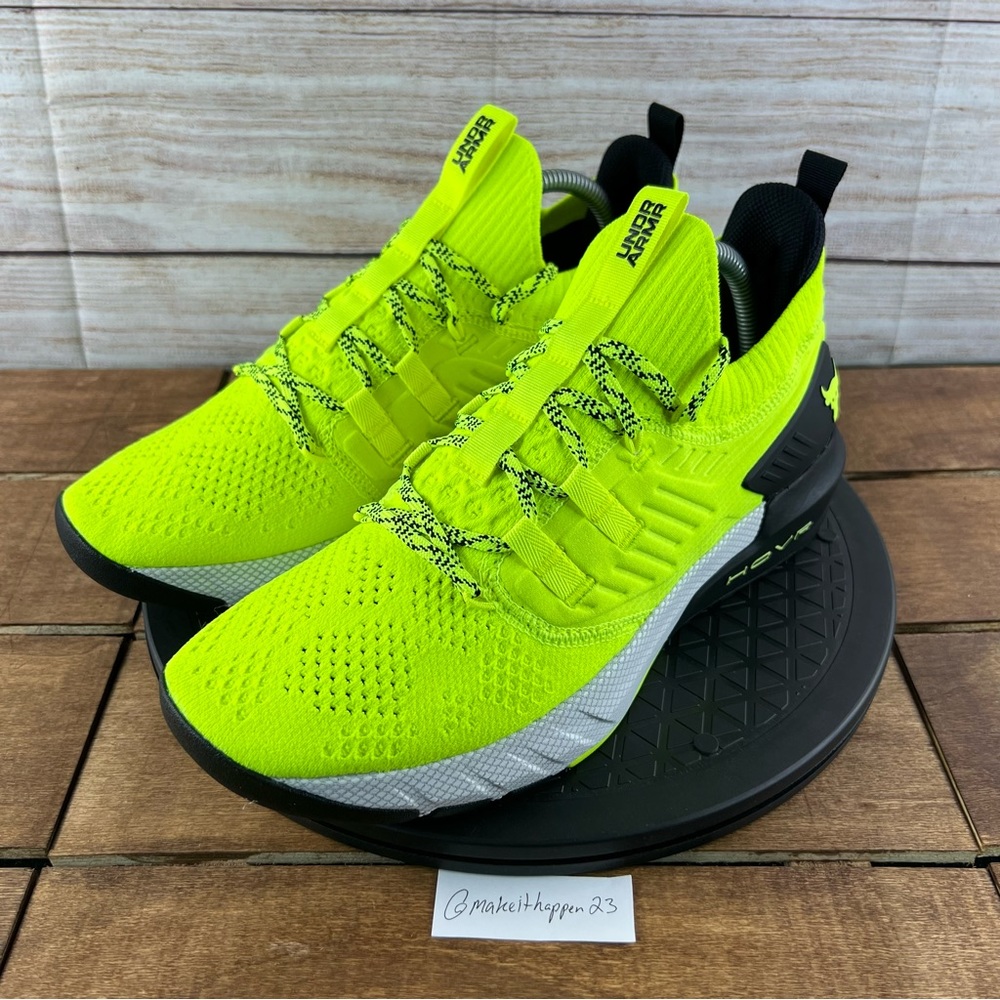 Under Armour UA Project Rock 3 HOVR Volt Black - Picture 2 of 7